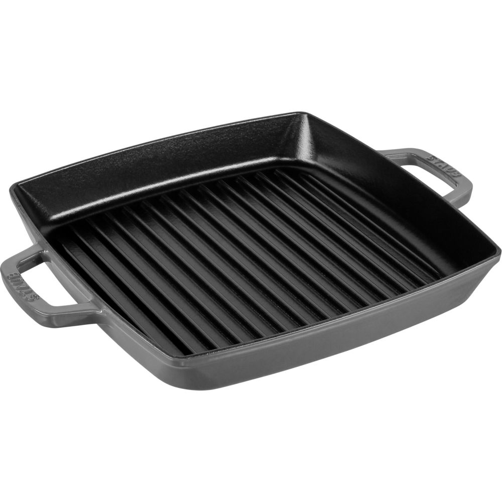 Στραβ Γκριλ Πανά Induction Τετράγωνη 28cm Γκρι Ανθρακί