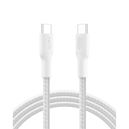 Belkin USB-C to USB-C Braided Cable 240W 2m, White CAB025hq2MWH