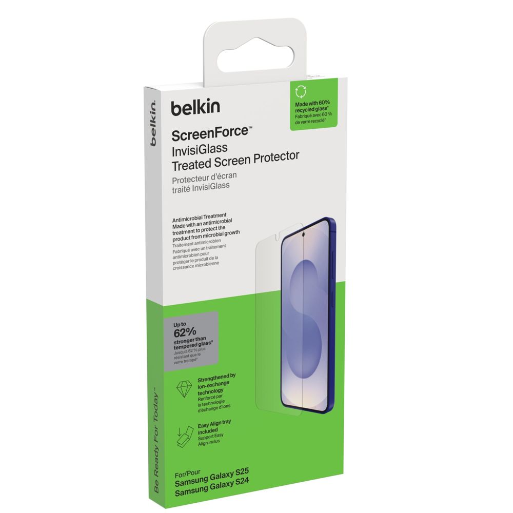 Belkin ScreenForce Invisiglass για Samsung S25 - ΟΒΒ048hq