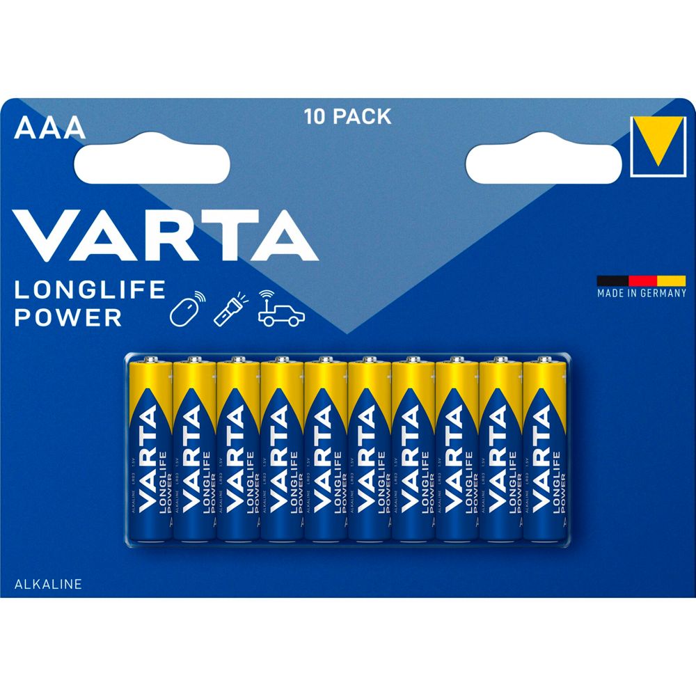 1x10 Varta Longlife Power Micro AAA LR03