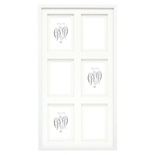 Deknudt S65KK1 Λευκό Ξύλινο Γκαλερί Διπλό Passepartout 6x10x15