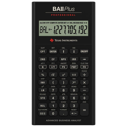 Texas Instruments BA II Plus Professional Financial Calculator