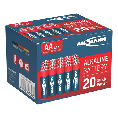 1x20 Ansmann Αλκαλικές Μπαταρίες Mignon AA LR6 Red-Line
