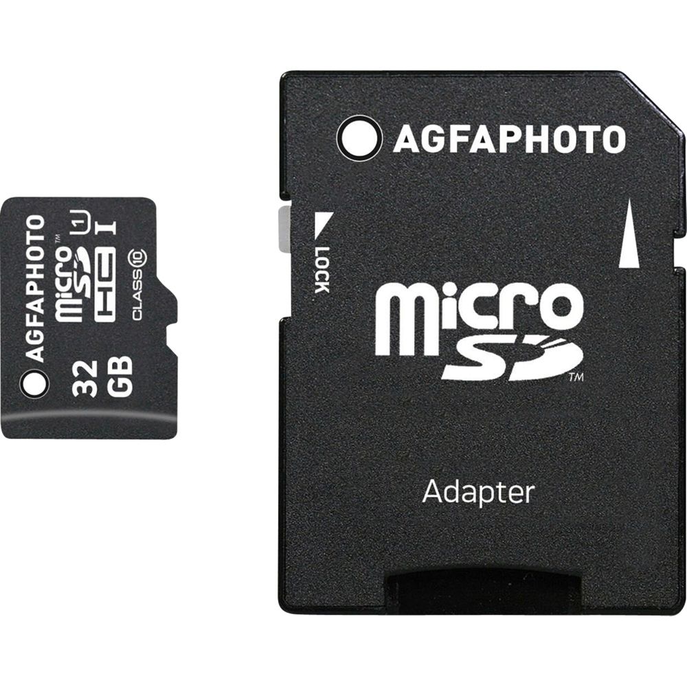 AgfaPhoto MicroSDHC UHS-I 32GB Class 10 U1 + Adapter