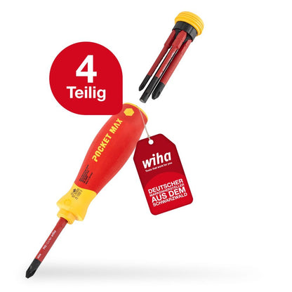 Wiha PocketMax Electric Screwdriver with Bit Magazine
