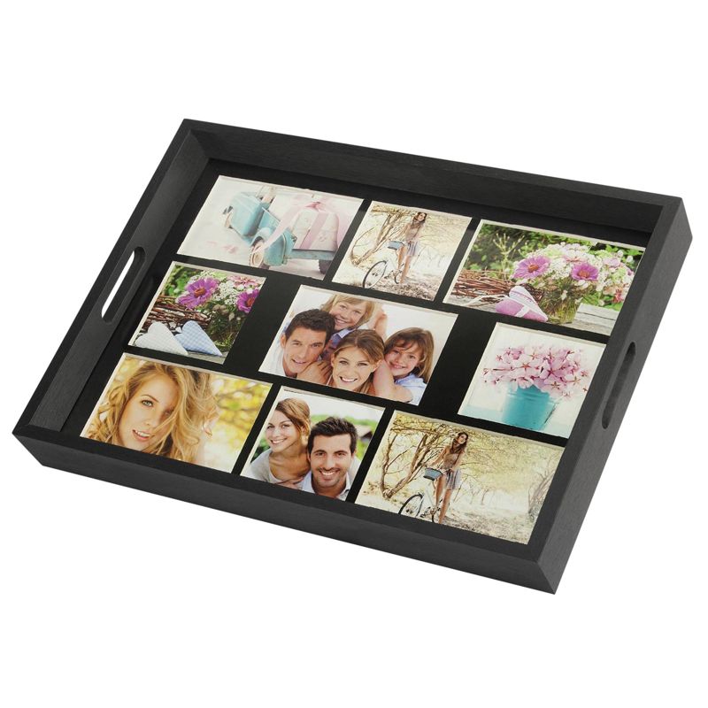 ZEP Photo Tray black 43x35 Wood Photo Tray  9 Photos W002