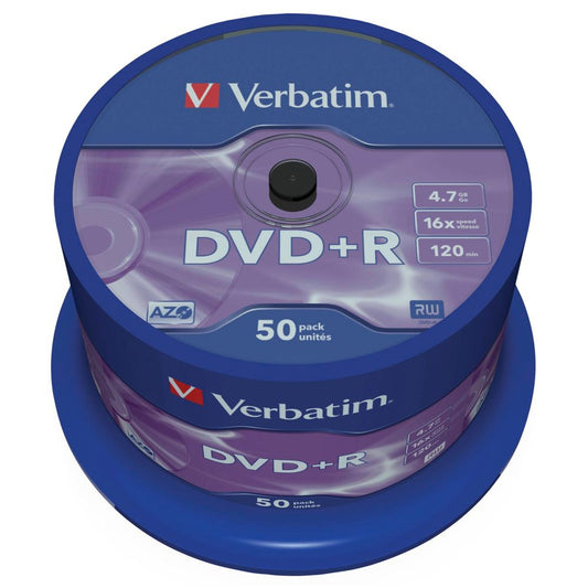 DVD+R Verbatim 4.7GB 16x Speed - Matt Silver