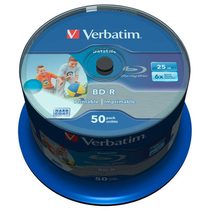 Verbatim BD-R Blu-Ray 25GB 6x Speed DL Wide Printable