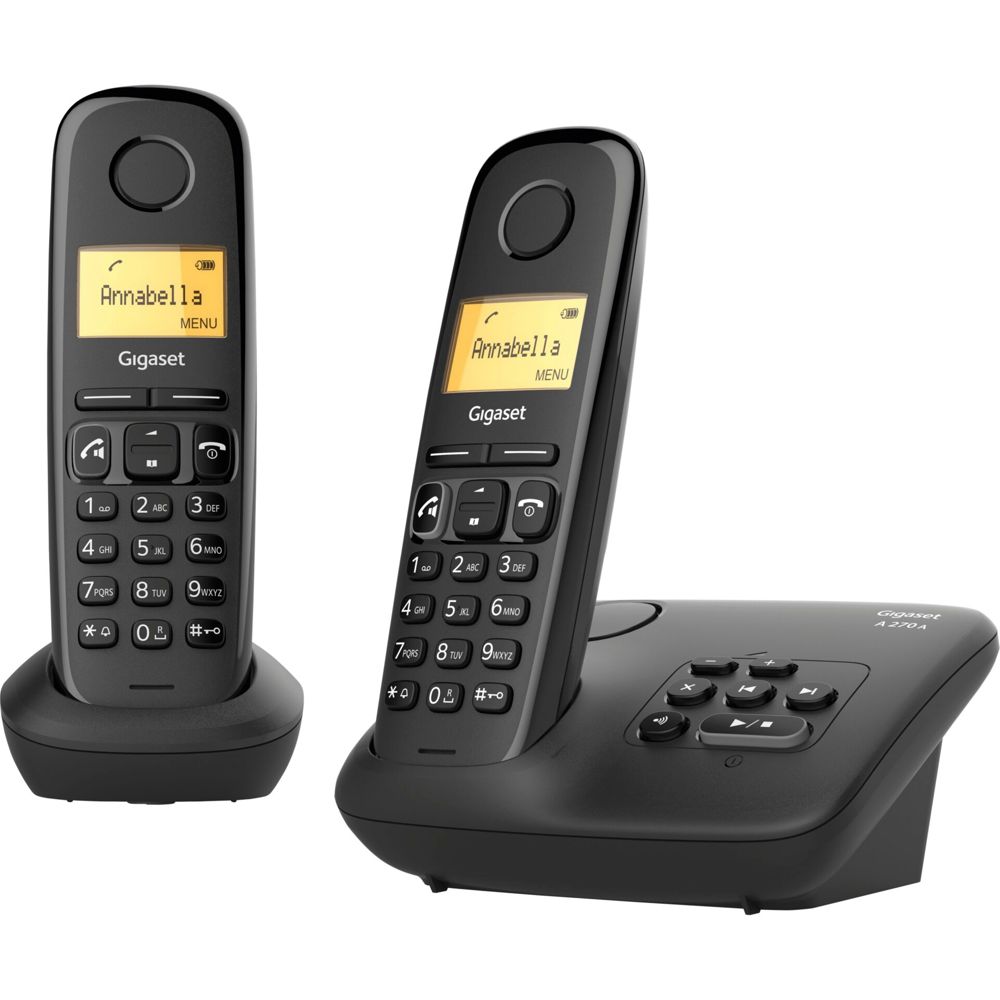 Gigaset A270 A Duo Μαύρο Τηλέφωνο