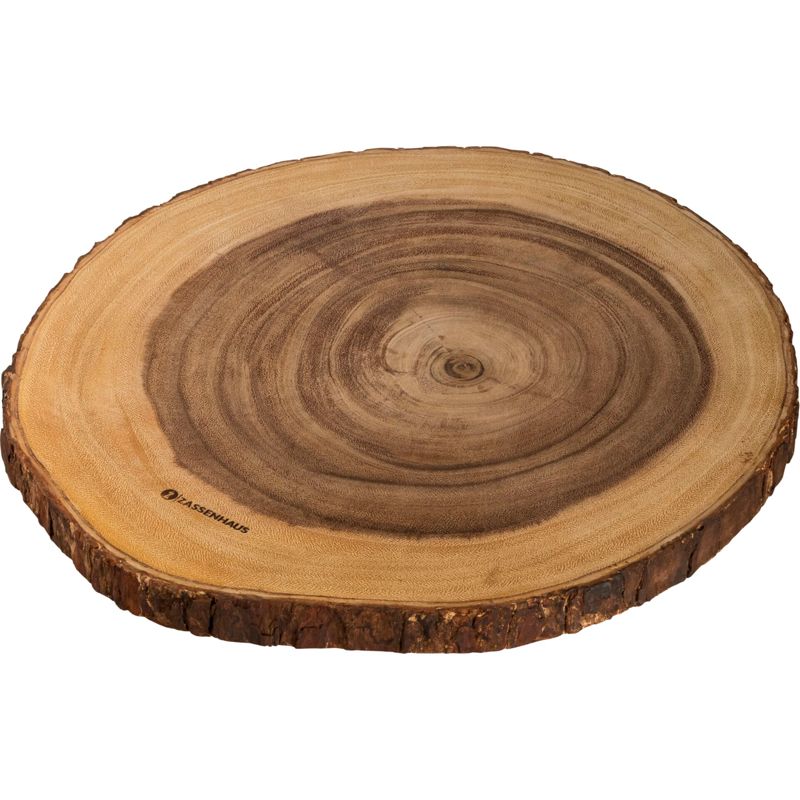 Zassenhaus Round Acacia Wood Serving Plate 17.7 x 1 in