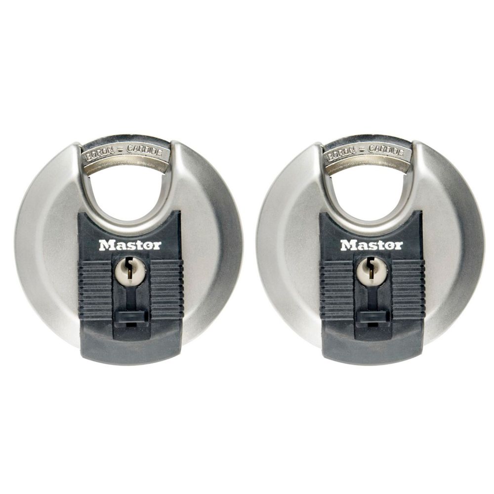 Master Lock Padlock 2-Disc Stainless Steel (70mm) M40E