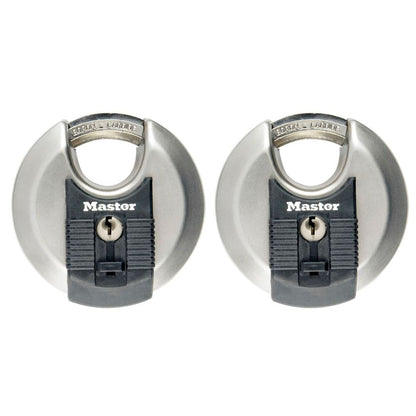 Master Lock Padlock 2-Disc Stainless Steel (70mm) M40E
