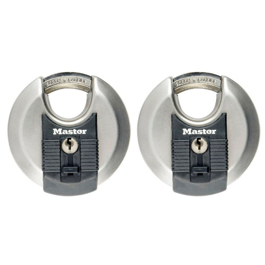 Master Lock Padlock 2-Disc Stainless Steel (70mm) M40E