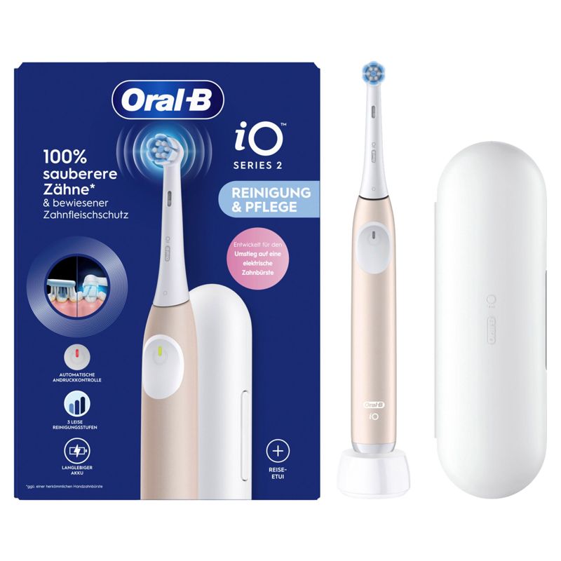 Oral-B iO Series 2 Electric Toothbrush in Calm Pink with Travel Case