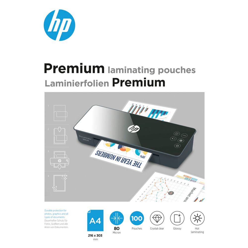 HP Premium Λαμιναρισμένα Φύλλα A4 80 Μικρόν