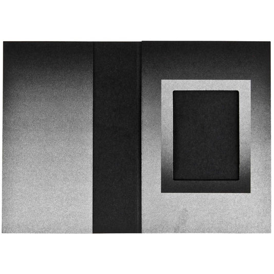 Φάκελοι Daiber για Διαβατήριο Μαύρο/Ασημί 31x42mm