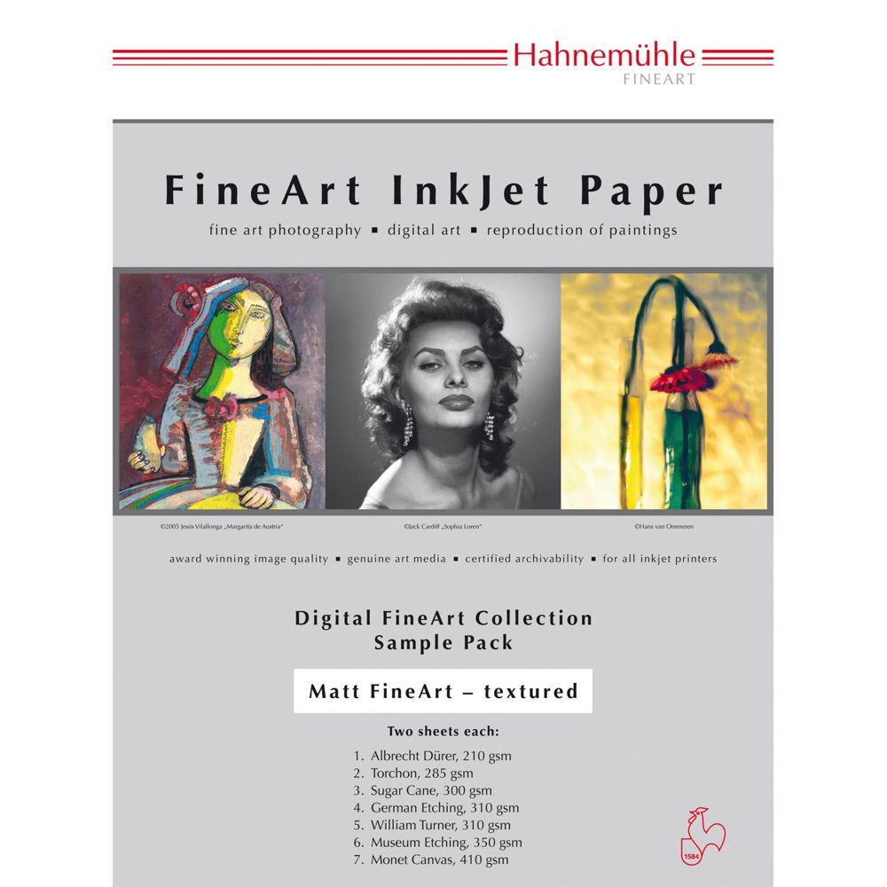 Hahnemühle Digital FineArt A4 Testpack Matte Structured
