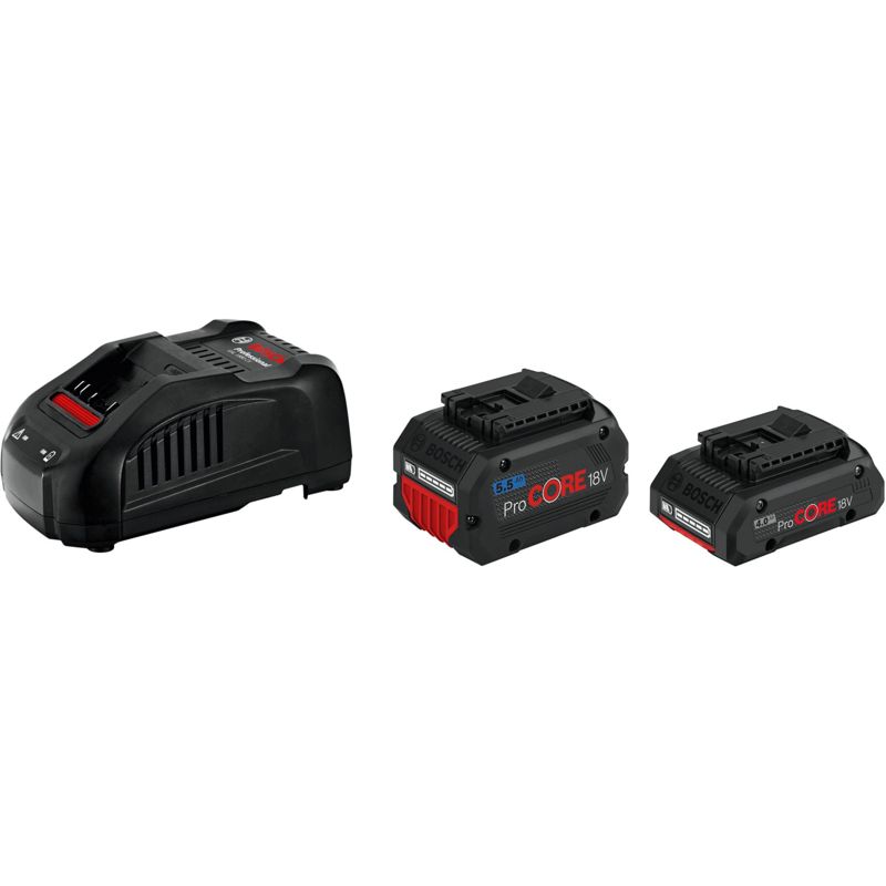 Bosch ProCORE Battery Kit 18V 4.0 Ah + 5.5 Ah with GAL 1880 CV Charger