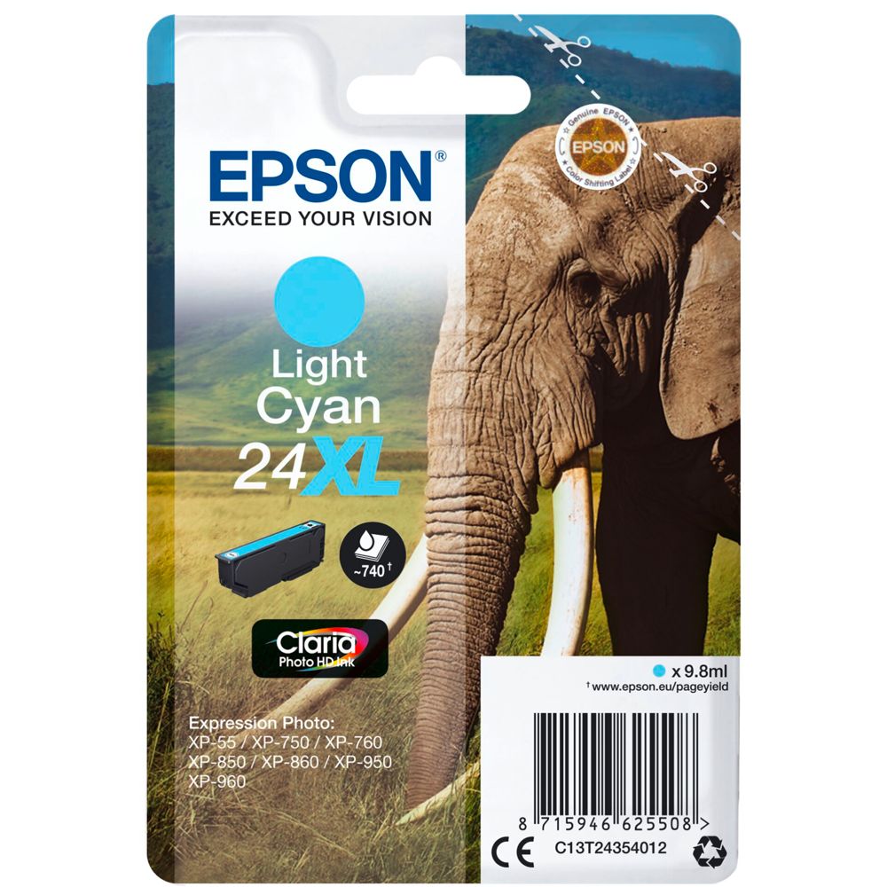 Epson XL Light Cyan Claria Home HD T2435 Ink Cartridge