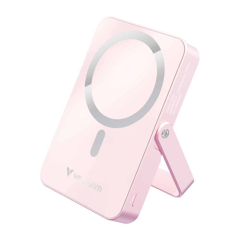 Verbatim Power Bank Wireless 10000mAh Ροζ