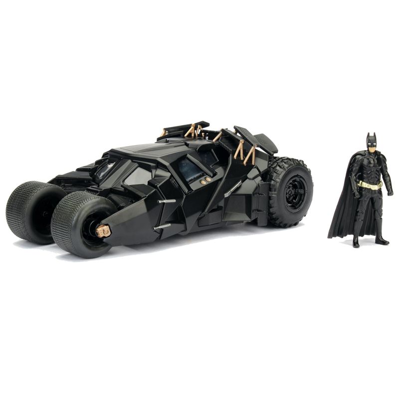 Jada Batman The Dark Knight Batmobile 1:24 Scale Vehicle with Batman Figure
