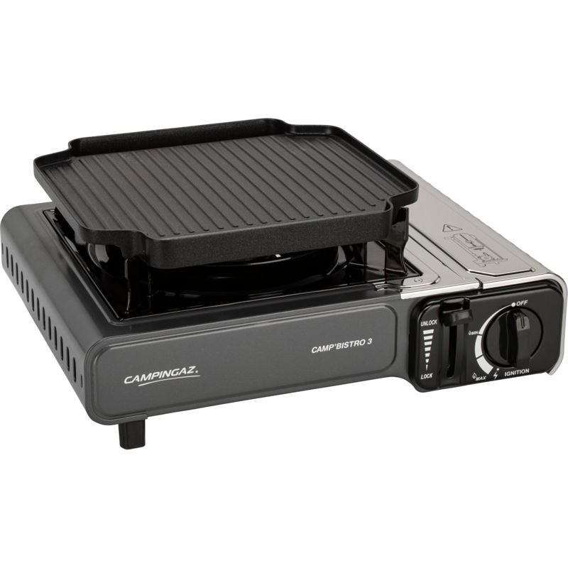 Campingaz CampBistro 3 Portable Gas Grill with Die-Cast Aluminum Griddle