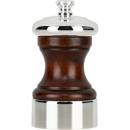 Peugeot PALACE Silver-Plated Pepper Mill, 10 cm Wooden Grinder