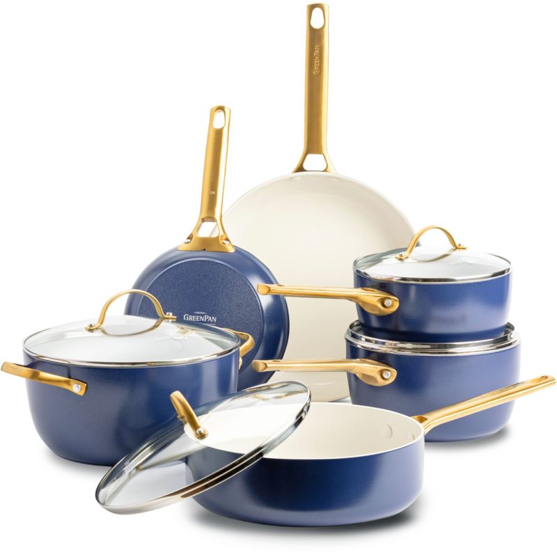 GreenPan Padova Reserve 6 pcs Pot & Pan Set Blue