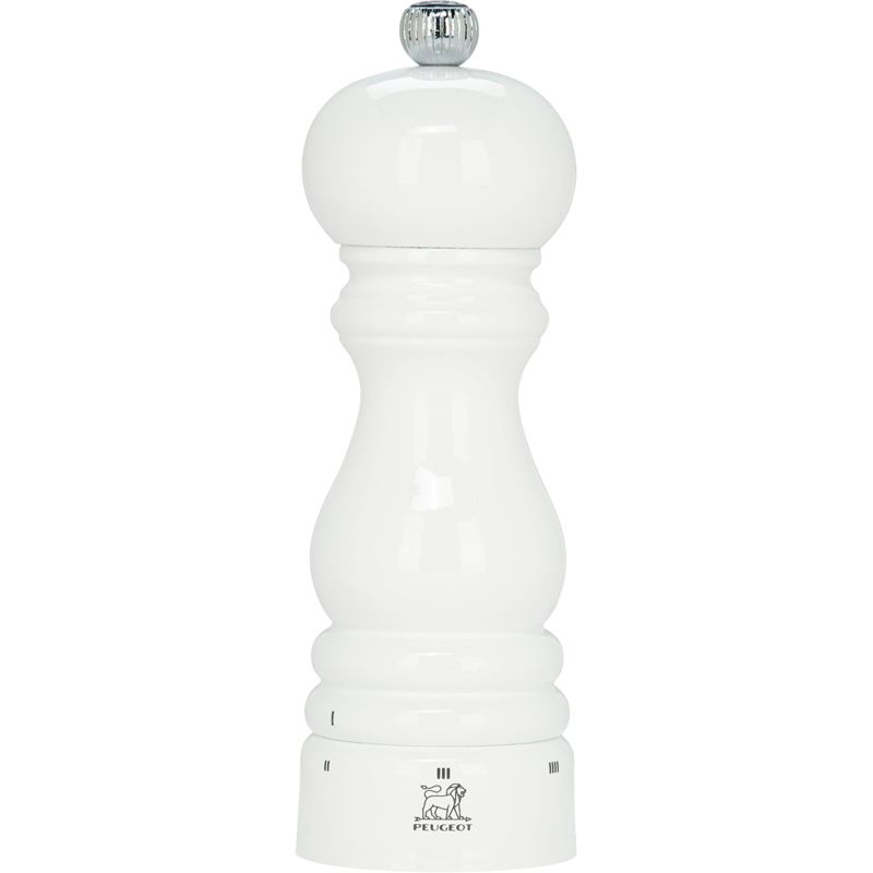 Peugeot Paris uSelect Salt Mill 18 cm, White Lacquered Wood