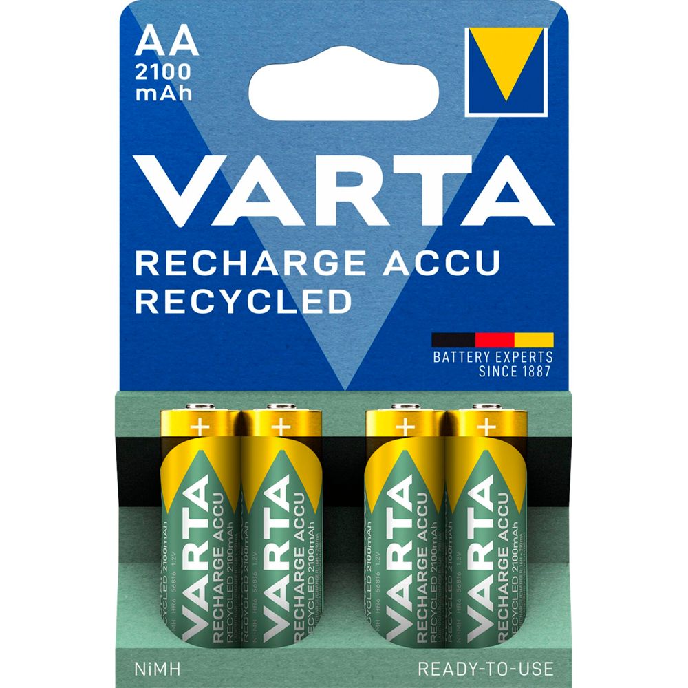 Varta RECHARGE ACCU Recycled 2100 mAH AA Mignon NiMH