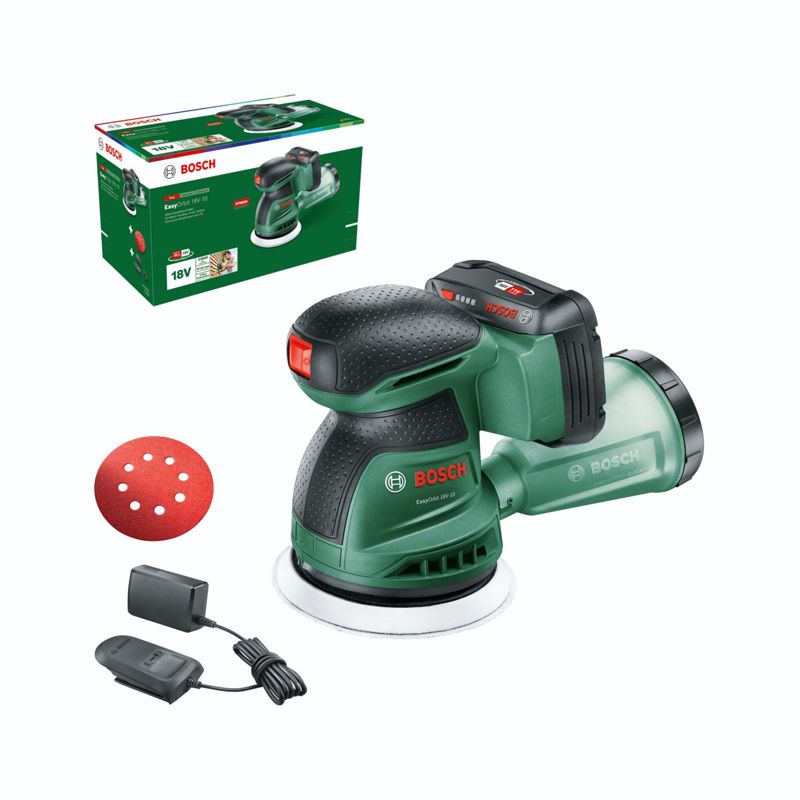 Bosch EasyOrbit 18V-10 Cordless Orbital Sander with 2.0Ah Battery