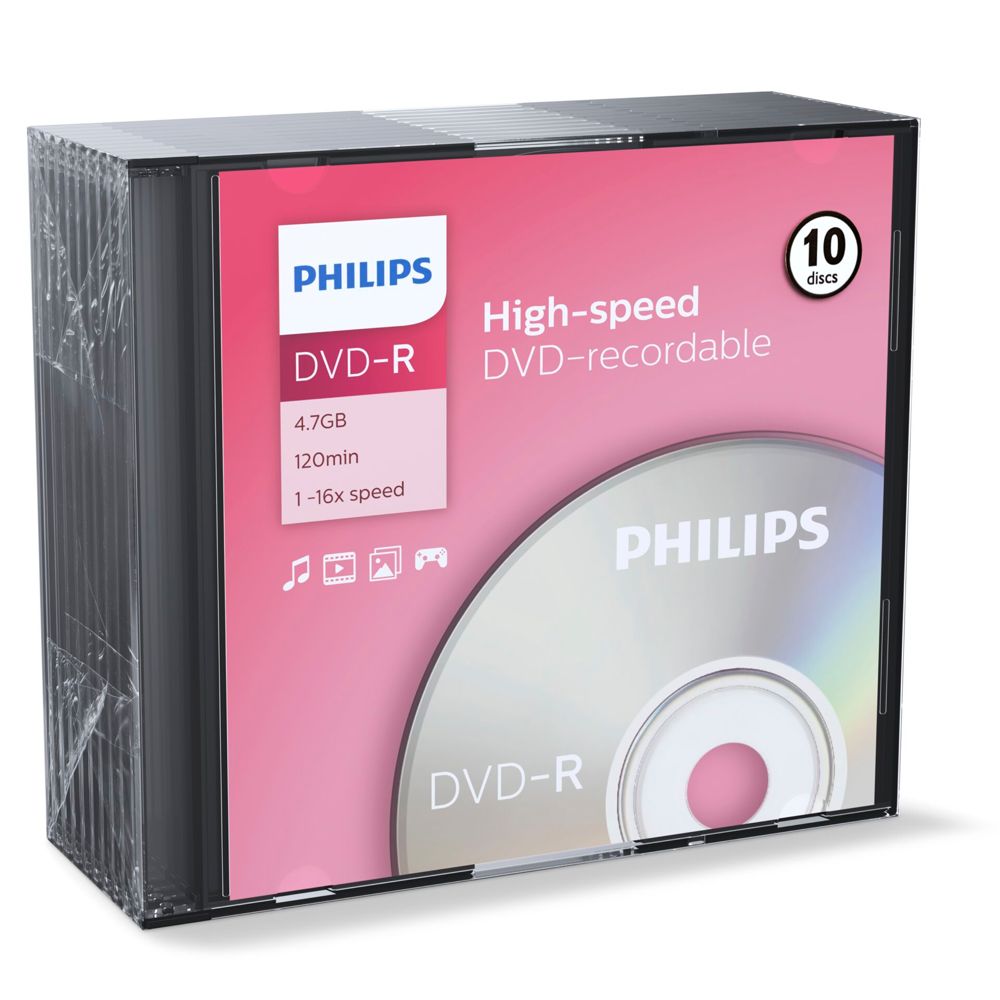 Philips DVD-R 4,7GB 16x SL (1x10)