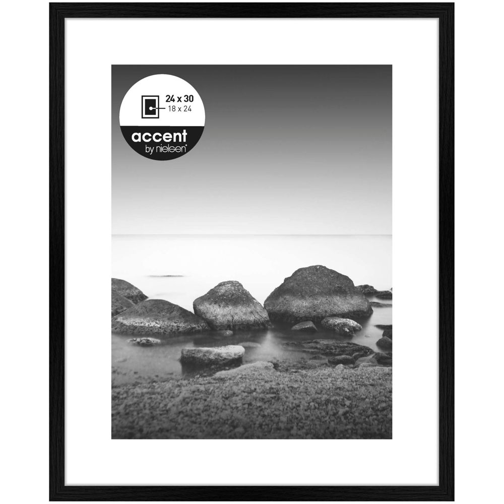 Nielsen Aura Μαύρο Κάδρο 24x30 με Passepartout 1122000