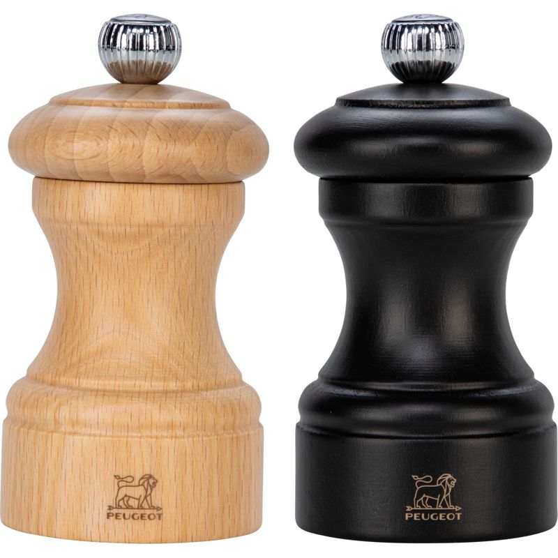 Peugeot Bistro Pepper- and Salt Mill Z 10 cm Duo natur+choc