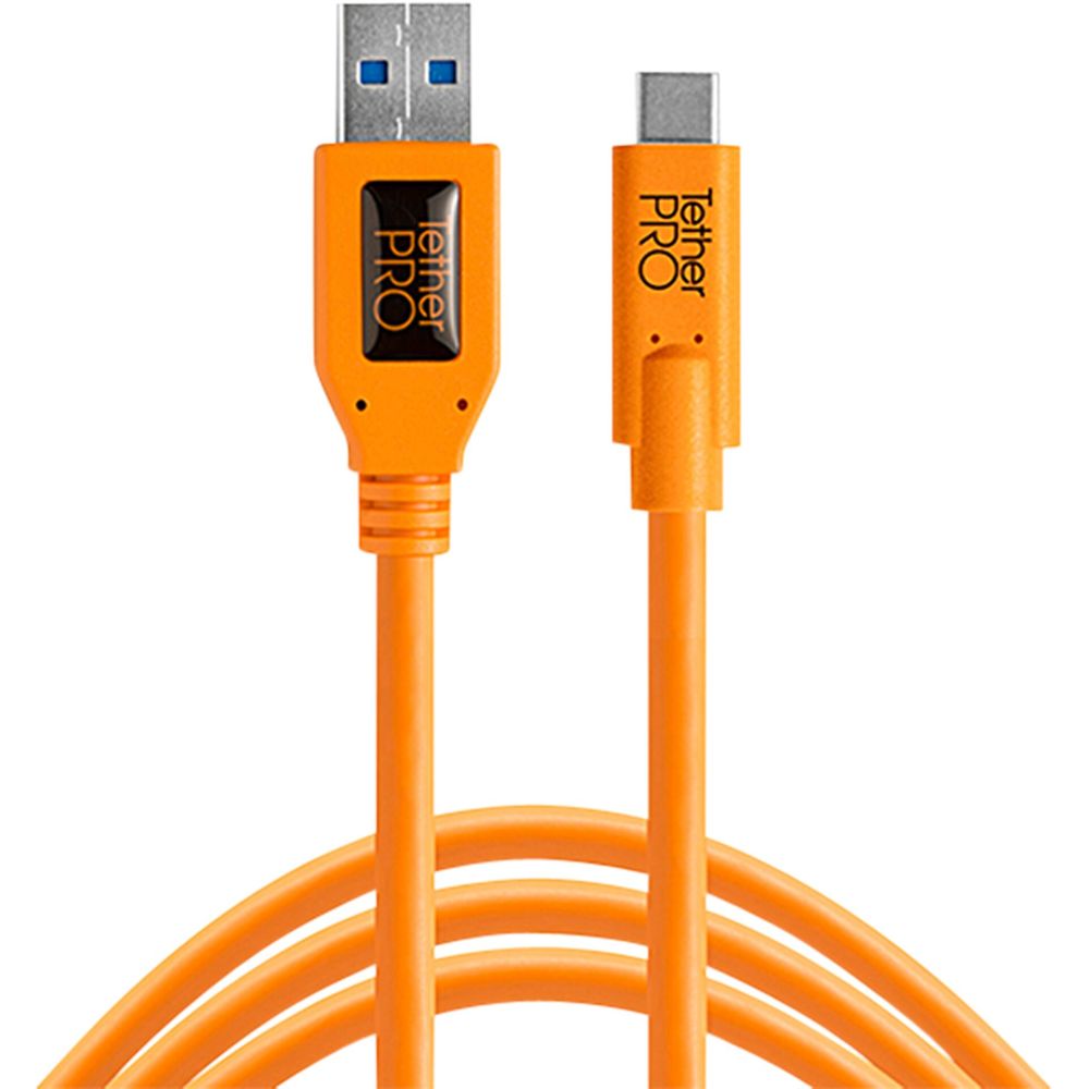 Tether Tools USB 3.0 to USB-C Καλώδιο 4,60m - Πορτοκαλί