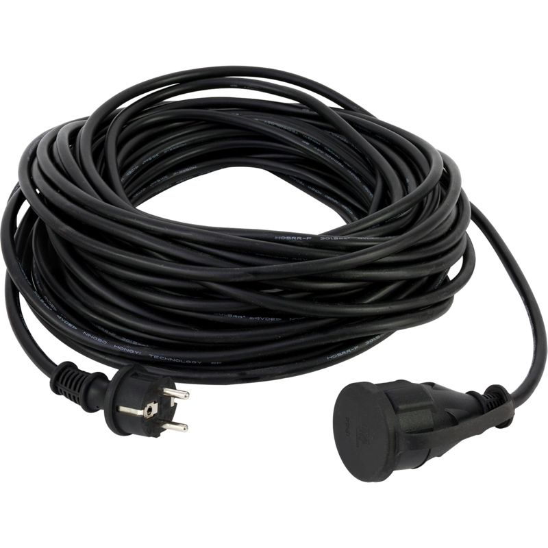 REV IP44 Outdoor Extension Cord, 10 Meters, Black