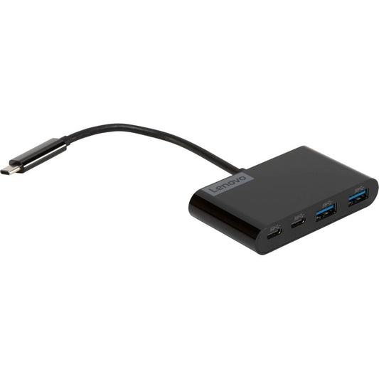 Lenovo Select USB Type-C 4-Port USB Hub - Μαύρο
