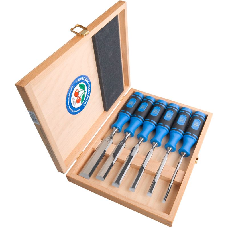 Kirschen Firmer Chisel Set  6pcs 1108 HK in wooden box  1108000