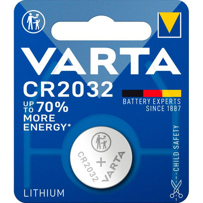 100 Pieces of Varta CR2032 Electronic Batteries, PU Master Box