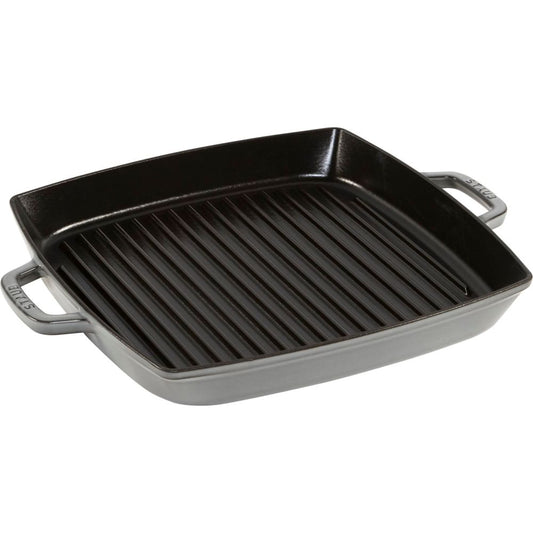 Staub Grill Pan Induction 33cm Graphite Grey