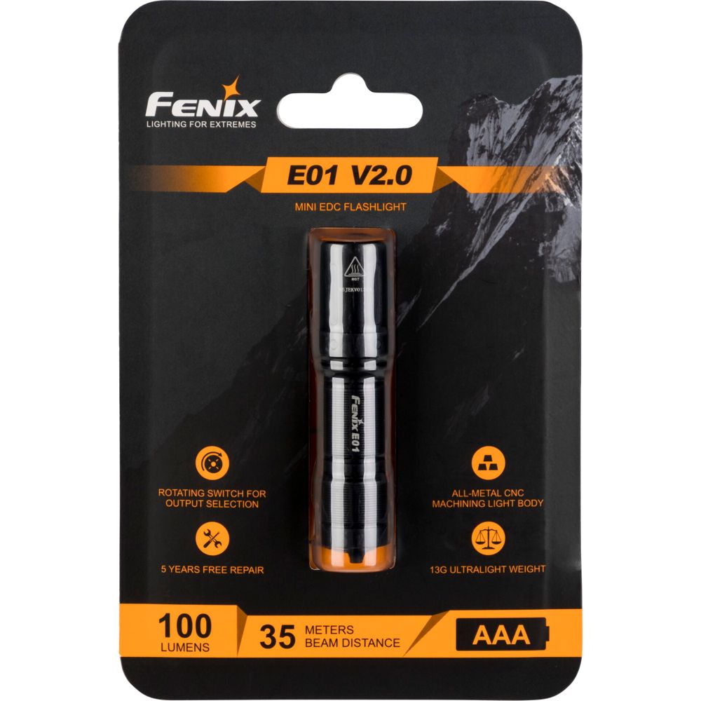 Fenix E01 V2.0 Φακός 100 lm