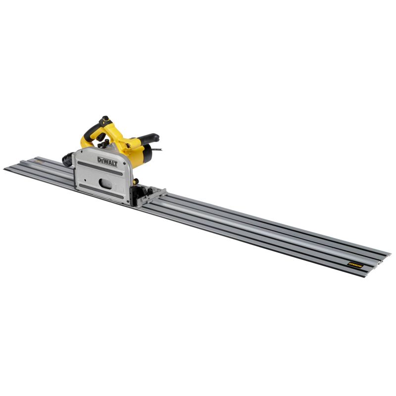 DeWalt DWS520KTR-QS Plunge Circular Saw Set Including Guide Rail