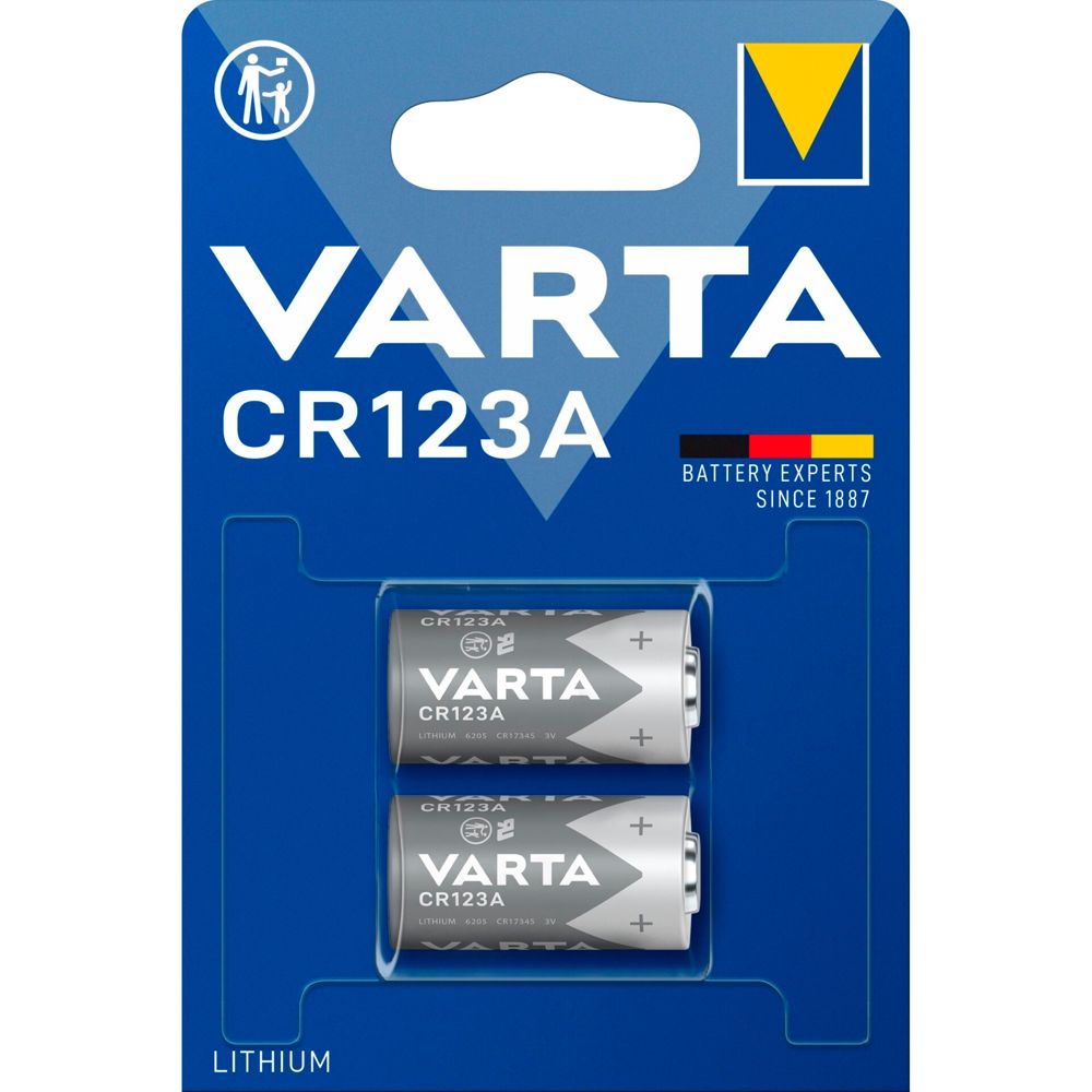 1x2 Varta Professional CR 123 A