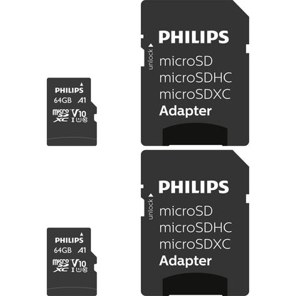 Philips MicroSDXC 64GB Class 10 UHS-I U1 (2-Pack)