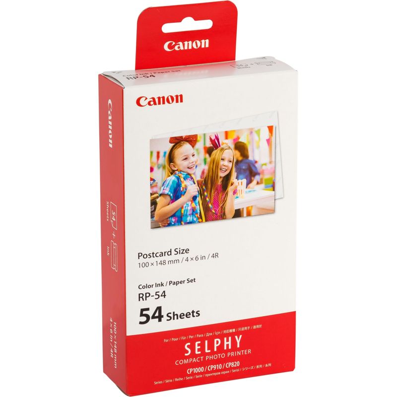 Canon RP-54 10x15 cm Photo Paper and Ink Ribbon (54 Sheets)