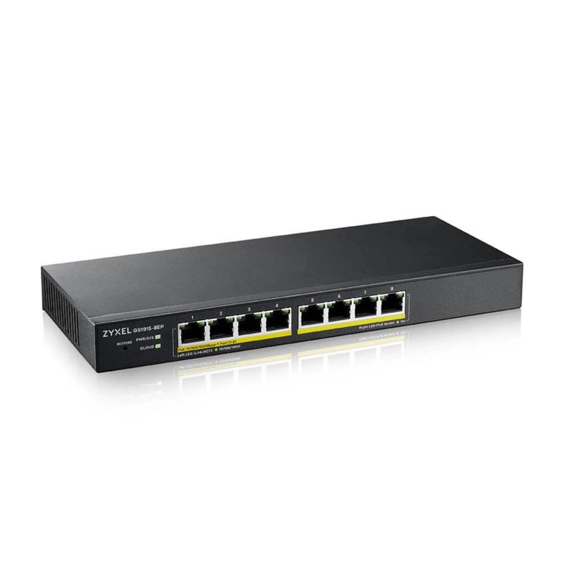 Zyxel GS1915-8EP 8-Port Smart Switch with NebulaFlex Technology