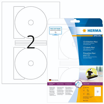 Herma CD Labels 116 - 50 pcs