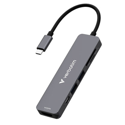 Verbatim USB-C Essentials Multi-Port Hub 6 Port/Card Reader