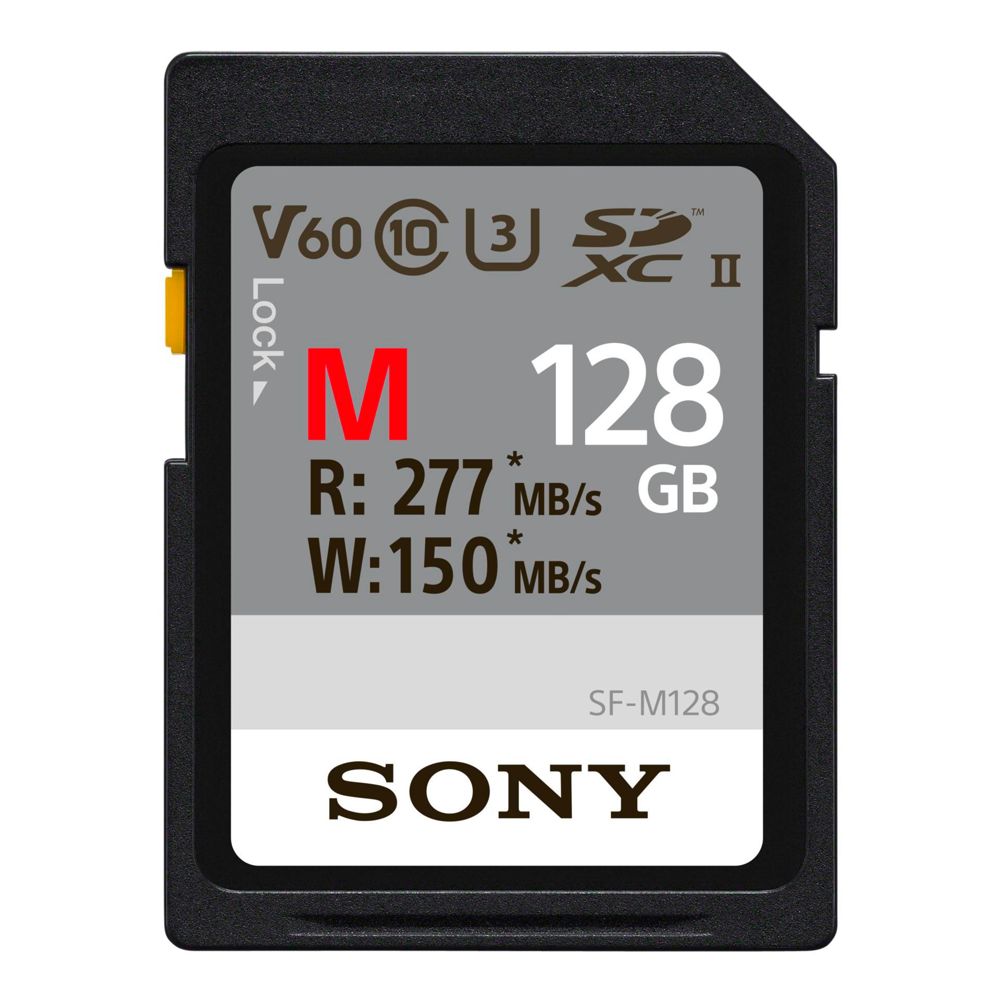Sony SDXC M Series 128GB UHS-II Class 10 U3 V60