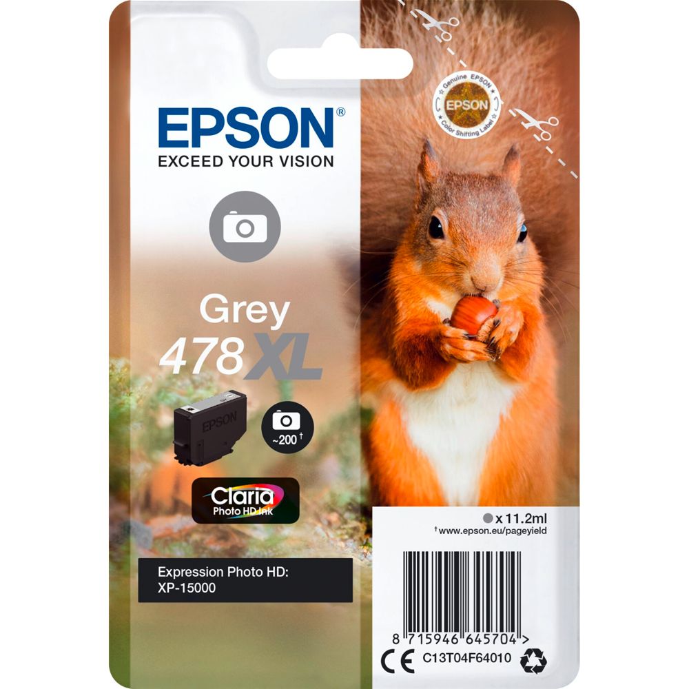 Epson Claria Photo HD 478 XL Grey Ink Cartridge